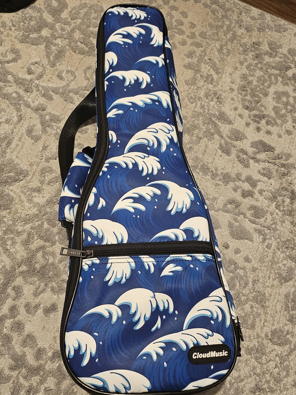 Blue Wave Soprano Ukulele Case - LIMITED EDITION PATTERN